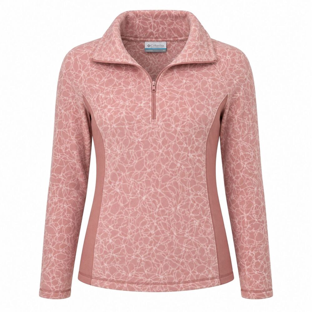 Columbia Women's  Small 1/4‎ Zip Pullover Sweatshirt Rose/Pink Hiking Camping